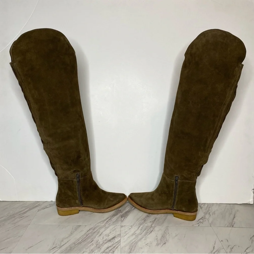 Free People Banks Slouch Suede Over the Knee Boot 6 1/2
